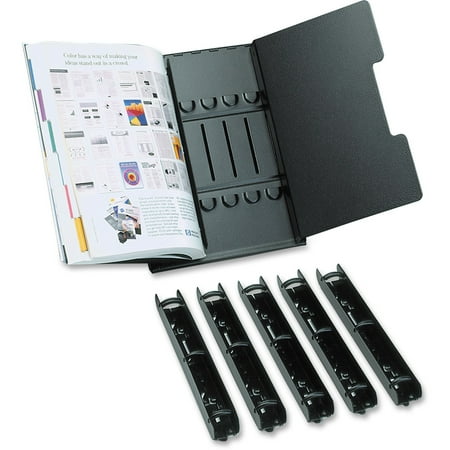 - Tarifold, TFI50410, 6-Section Catalog Rack Starter Set, 1 Each, Black