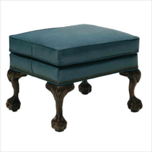 Distinction Leather Chippendale Leather Ottoman