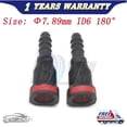thumbnail image 1 of 7.89mm ID6 180° 2PCS Car Fuel Line Hose Pipe Coupler Quick Release Connector New, 1 of 5