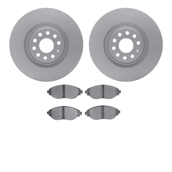 Dynamic Friction Company Front Geospec Brake Rotors with 5000 Advanced Brake Pads 4502-74131