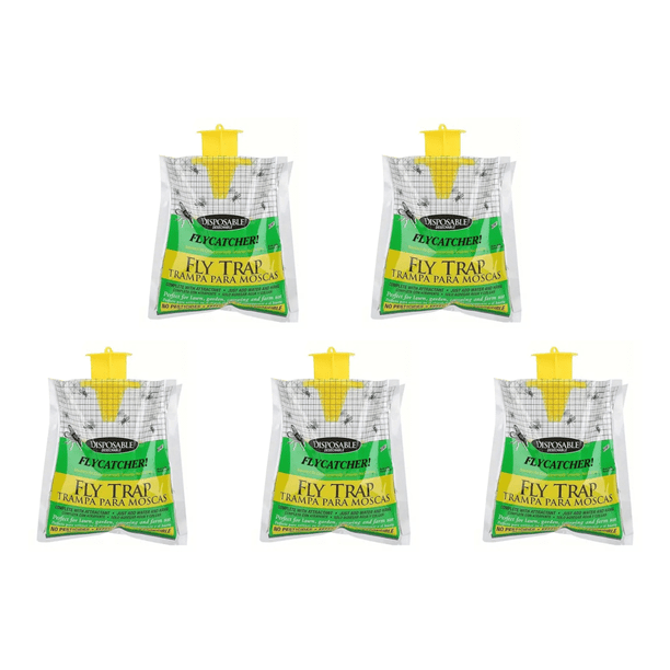 Para Trampa Moscas Desechable Atrapar Mata Insectos Exteriores