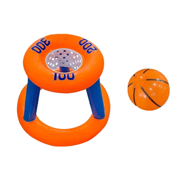 Ensemble de Support de Basketball Gonflable pour Piscine pour Jeux d'Eau Compétitifs Jouet d'Été avec Matériau Durable pour l'Extérieur