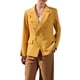 thumbnail image 1 of BLAZER DE MANGA LARGA DE DOBLE BOTONADURA Y SOLAPA DE MUESCA PARA MUJERES DE PRIMAVERA INSPIRE CHIC S AMARILLO, 1 of 5