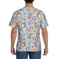 thumbnail image 3 of Bixox Men's Summer Time With Gnome Printed Short Sleeve Skinny Athletic T-Shirt, 3 of 6