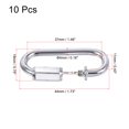 thumbnail image 2 of Unique Bargains 4mm Oval Shape Quick Link Screw Lock Chain Connector Silver Tone 10 Pack, 2 of 5