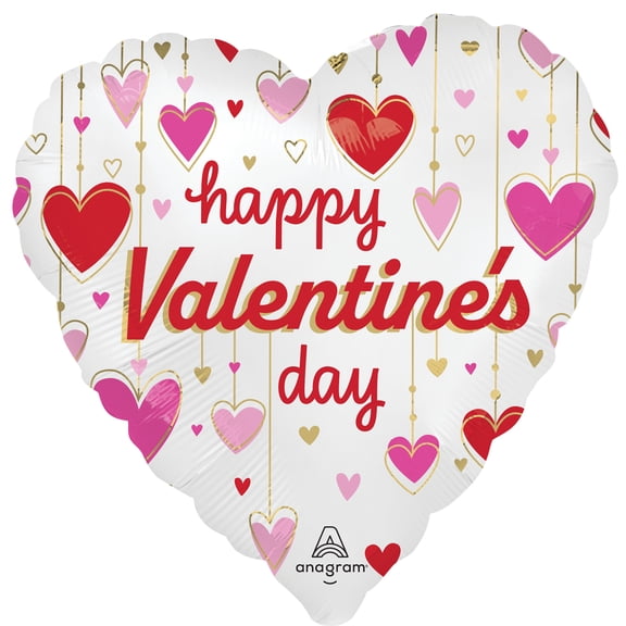 Dangling hearts Valentine balloon
