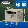 thumbnail image 3 of Suncast CPLPHH100D Hideaway 100' Resin Garden Hose Reel for 5/8" Hoses, Taupe, 3 of 9
