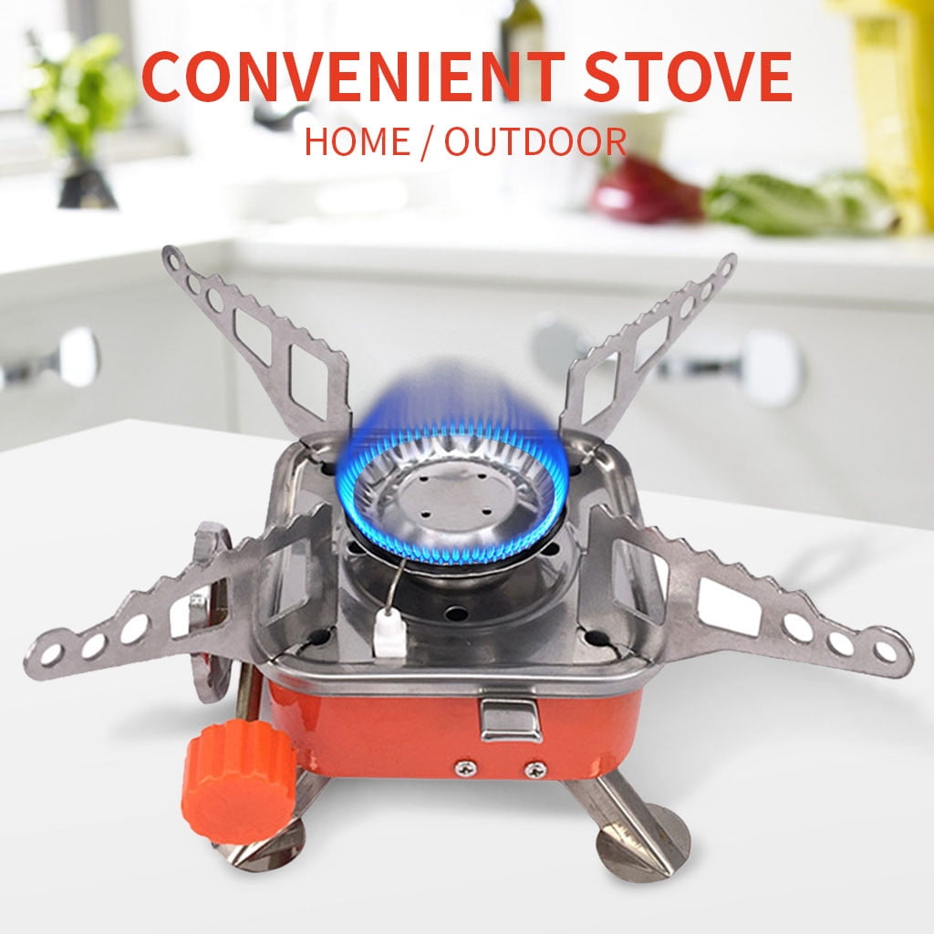 Wind Proof Outdoor Gas Burner Camping Stove Lighter Tourist Equipment Kitchen Cy 