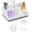 White With 2pcs Clear Dispenser, variant on Bathroom Counter Organizer, White Marble Toothbrush Holders for Bathrooms with 2PCS Qtip Holder, Bathroom Organizer Countertop Toothbrush and Toothpaste Holder for Makeup Organizer for Vanity