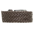thumbnail image 4 of Woven Braided Full Grain Leather Adjustable Black Belt for Men, 4 of 7