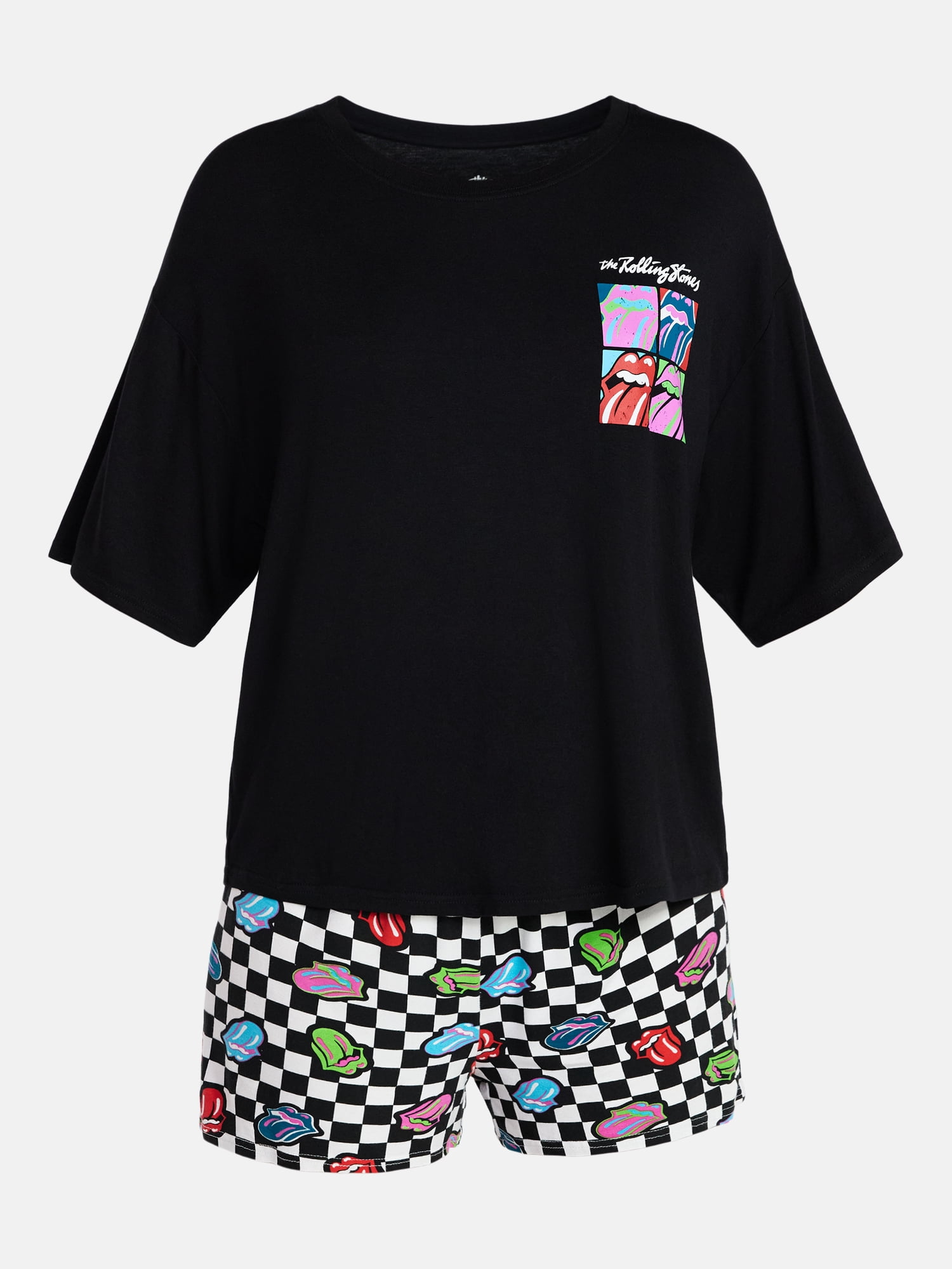 Rolling Stones Women's Pajama Set, 2-Piece, Sizes XS-3X