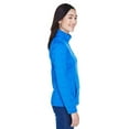 thumbnail image 3 of D & Jones Women's Newbury Fleece Quarter-Zip, French Blue HTHR, X-Large, 3 of 3