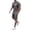 Dark Gray, variant on Men's 2 Piece Short Sets Graphic Print Short Sleeve T Shirts and Drawstring Shorts Clothing Set Black XXL