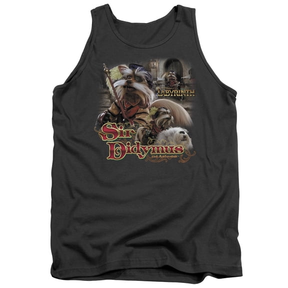 Labyrinth Sir Didymus Adult Tank Top Charcoal