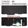 thumbnail image 1 of US Russian For Keyboard Lenovo ThinkPad Backlit Keyboard E15 Gen1 E15 Gen2 R15 Notebook Layout US Original Backlit, 1 of 5