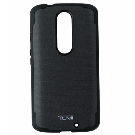 Tumi Coated Canvas Co-Molded Case Cover Motorola Droid Turbo 2 - Gray/Black (Refurbished)