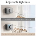 thumbnail image 5 of Wall-Mounted Retractable Clothesline Laundry Hanger ,White, 5 of 5
