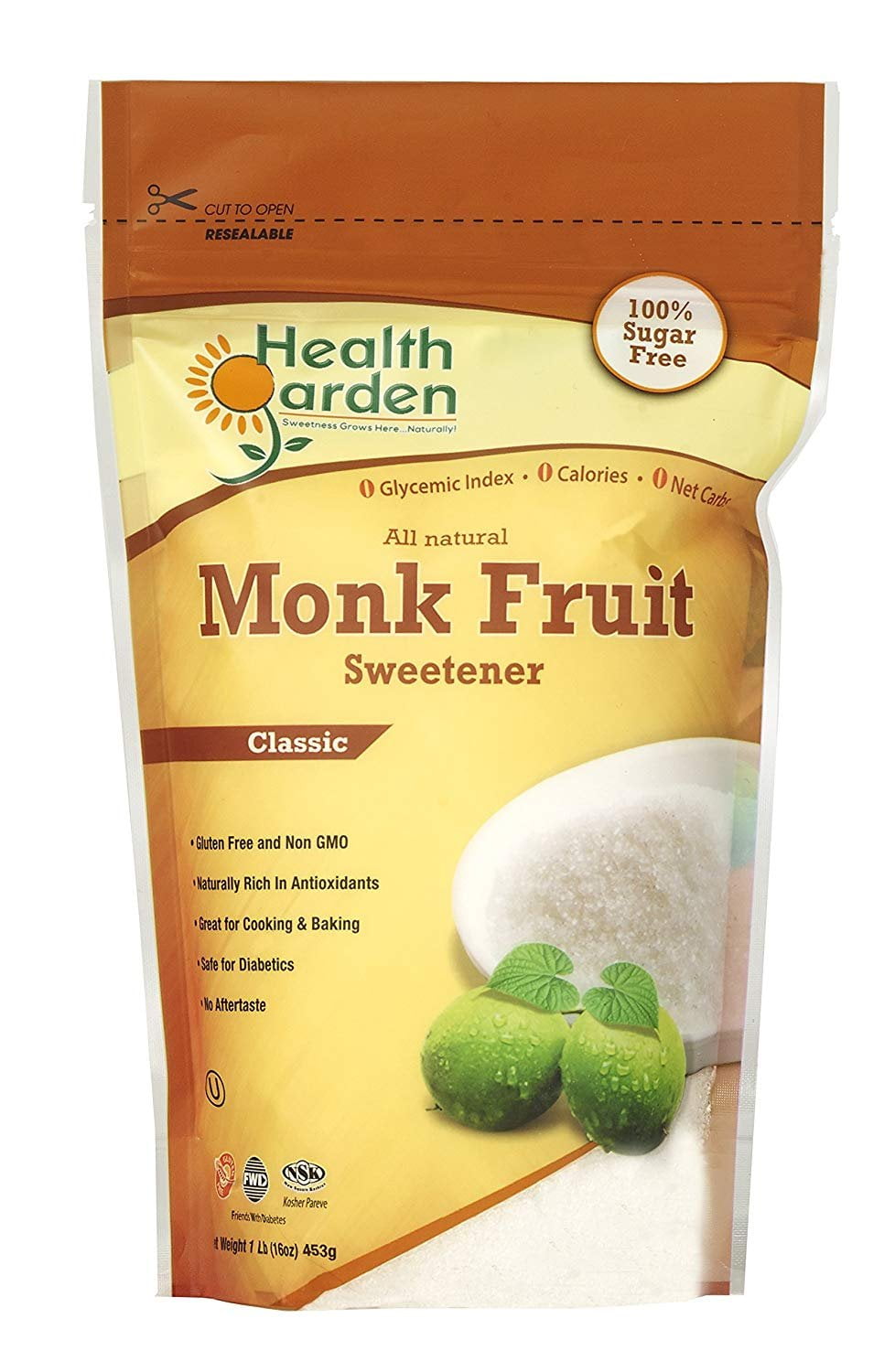 Health Garden Monk Fruit Classic Sweetener, 1 Pound
