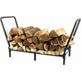 thumbnail image 1 of Firewood Rack,Firewood Storage Rack, Log Holder Stand Firewood Rack Holder for Wood Storage, Carbon steel Fire Wood Rack Log Storage for Fireplace Indoor Outdoor（Black）, 1 of 6