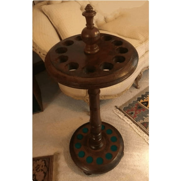 NAUTICALMARTUS Home decor stick Cane Stand Solid wood Golf Clubs Display Stand,Entryway Stick Holder Wooden Storage Rack for Walking Cane Umbrella