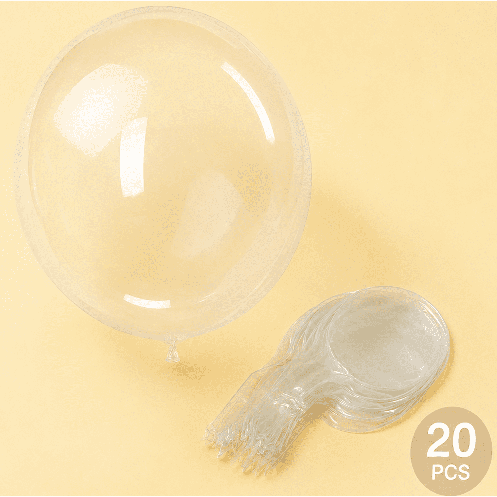 Clear Balloons for Stuffing Transparent Bubble Balloons Big Bobo Bubble Balloons for Christmas Wedding Birthday Party Decoration 20 20 Pcs