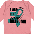 thumbnail image 4 of Inktastic I Wear Teal for My Grandma Ovarian Cancer Awareness Boys or Girls Long Sleeve Baby Bodysuit, 4 of 5