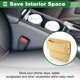 thumbnail image 4 of Organizador de Relleno de Espacio para Asiento de Coche Universal Unique Bargains con Ranuras para Tarjetas, Accesorios de Almacenamiento para Asientos de Coche, Cuero, Beige, 4 of 6