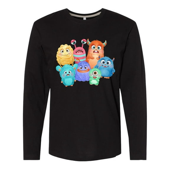 Inktastic Halloween Monsters Long Sleeve T-Shirt