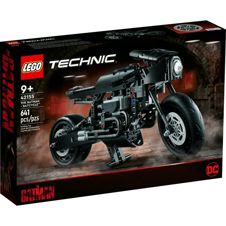 LEGO Technic THE BATMAN – BATCYCLE Set 42155, Collectible Toy Motorcycle,  Scale Model Building Kit of the Iconic Super Hero Bike from 2022 Movie 