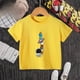 thumbnail image 4 of Camiseta de algodón 100 % con estampado creativo de calle de verano para niños y niñas, camiseta sencilla y cómoda de manga corta para adolescentes, camiseta de algodón estilo Harajuku, 4 of 5