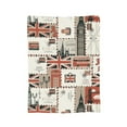 thumbnail image 7 of DouZhe Ultra-Soft Micro Fleece Lightweight Flannel Bed Blanket, Retro British London Postcard Print Cozy Warm Throw Blankets, 80"x60", 7 of 7