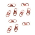thumbnail image 2 of Sonducket 10 piezas de cierre de gancho giratorio, conector de llavero artesanal, llavero artesanal hecho a mano DIY, llavero de conexión Ropa, zapatos y accesorios Miscelánea Oro rosa 19 mm largo, 2 of 6