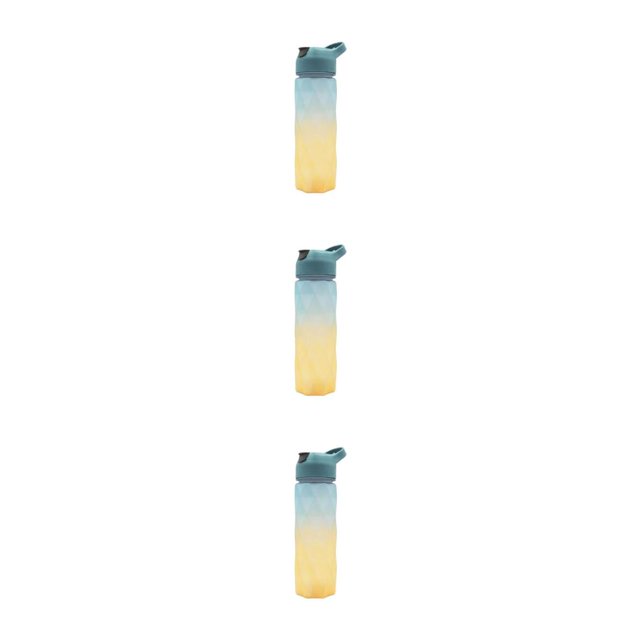 Advancent Botella de agua de 600 ml, taza de bebida portátil con asa, tetera reutilizable para trabajo al aire libre, vasos de viaje, degradado azul y Type1 NO1 Advancent CBP442662