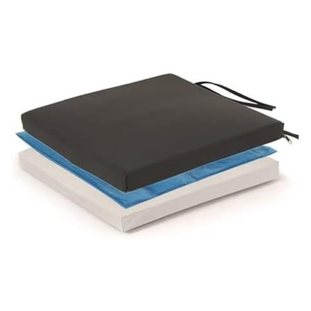 Protekt Bariatric Gel Wheelchair Cushion with Straps - 24" x 18" x 3"