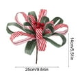 thumbnail image 2 of Festive Christmas Fabric Flower Branches for Seasonal Decoration, Lush Artificial Holiday Flowers for Wreaths, Centerpieces, and Mantel Decor, 2 of 5