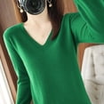 thumbnail image 5 of Tittly Pullover Sweaters Sweaters for Women Light Sweaters For Women Long Sleeve Crew Neck Lightweight Soft Knitted Pullover Knitted Blouse Pullover Sweaters Womens Sweaters Green XL, 5 of 6