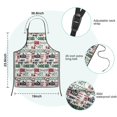 thumbnail image 7 of Multicolor Christmas Pattern Kids Aprons for Girls and Boys,Adjustable Neck Strap Toddler Aprons for Kids Cooking Baking, 7 of 7