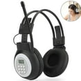 thumbnail image 2 of Headphones Wired, Wireless Headphones, Wireless FM Headset Ear Muffs with Built-in Radio for Jogging, Walking, Daily Works, Noise Cancelling Headset, Black, 2 of 7