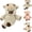 Khaki, variant on 18 Inch Highland Cow Plush, Soft Teddy Stuffed Animal, Adorable Furry Running Cow Toy for Stress Relief, Emotional Support Plushie Gift for Adults (White)