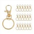thumbnail image 1 of 100PCS Swivel Clasps Lanyard Snap Hooks with Key Rings, Key Chain Clip Hooks Lobster Claw Clasps for, 1 of 5