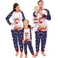 thumbnail image 1 of 2024 pijamas navideños a juego para la familia, trajes para bebés y niños adultos, Tops + Pantalones, 2 uds., ropa de dormir de Navidad, pijamas, ropa para perros, 1 of 4