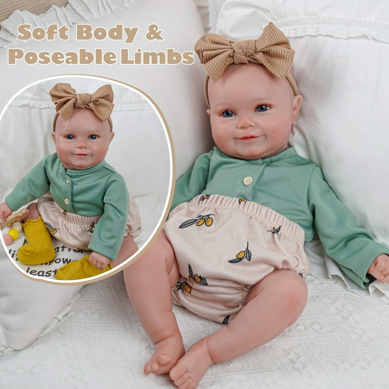 Life Like 20 Inch Reborn Baby Dolls Soft Vinyl Toy for Kids with Clothes Accessories Suitable for 3 Year Old Girls Walmart