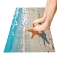 thumbnail image 5 of Haosy Starfish Stand on Beach Bathroom Rugs Non Slip Absorbent Soft Plush Quick Dry Bath Mat, 39"x20", 5 of 8