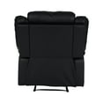 thumbnail image 4 of OakvillePark Mulberry Faux Leather Upholstered Reclining Chair, Black, 4 of 9