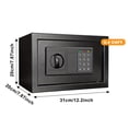 thumbnail image 3 of Safe and Lock Box Digital Electronic Security Keypad Black Safe Box for Home Office Travel Business Use, 3 of 8