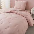 thumbnail image 3 of Comforter Set, Pink, Bed in a Bag, Twin, Dandelion, 2 Piece Set, 3 of 11