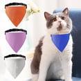 thumbnail image 2 of Adjustable Pet Triangle Towel - Soft Solid Color Neck Scarf for Puppies and Dogs, 2 of 8
