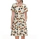 thumbnail image 1 of Balery Funny Chicken Vestidos sueltos de manga corta para mujer, vestidos de verano 2025, vestidos casuales de corte A con vuelo., 1 of 6