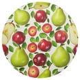 thumbnail image 3 of Ryvnso Apples and Pears Round Plate Mats Dining Table Placemat Set of 4 for Holiday Decoration, 3 of 7