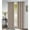 Taupe, variant on Sara Jacquard Grommet Window Panel, White, 54x84 Inches